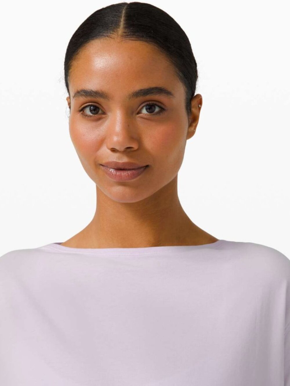 Lululemon Back In Action Short Sleeve Lavender Dew Relaxed Fit Oversized Medium - Picture 4 of 9